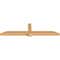 Ekena Millwork Eugene Smooth Timber Gable Bracket, Western Red Cedar, 96"W x 24"H x 5 1/2"D x 5 1/2"F, 6/12 Pitch GBW096X24X0606EUG00SWR - alternate 4
